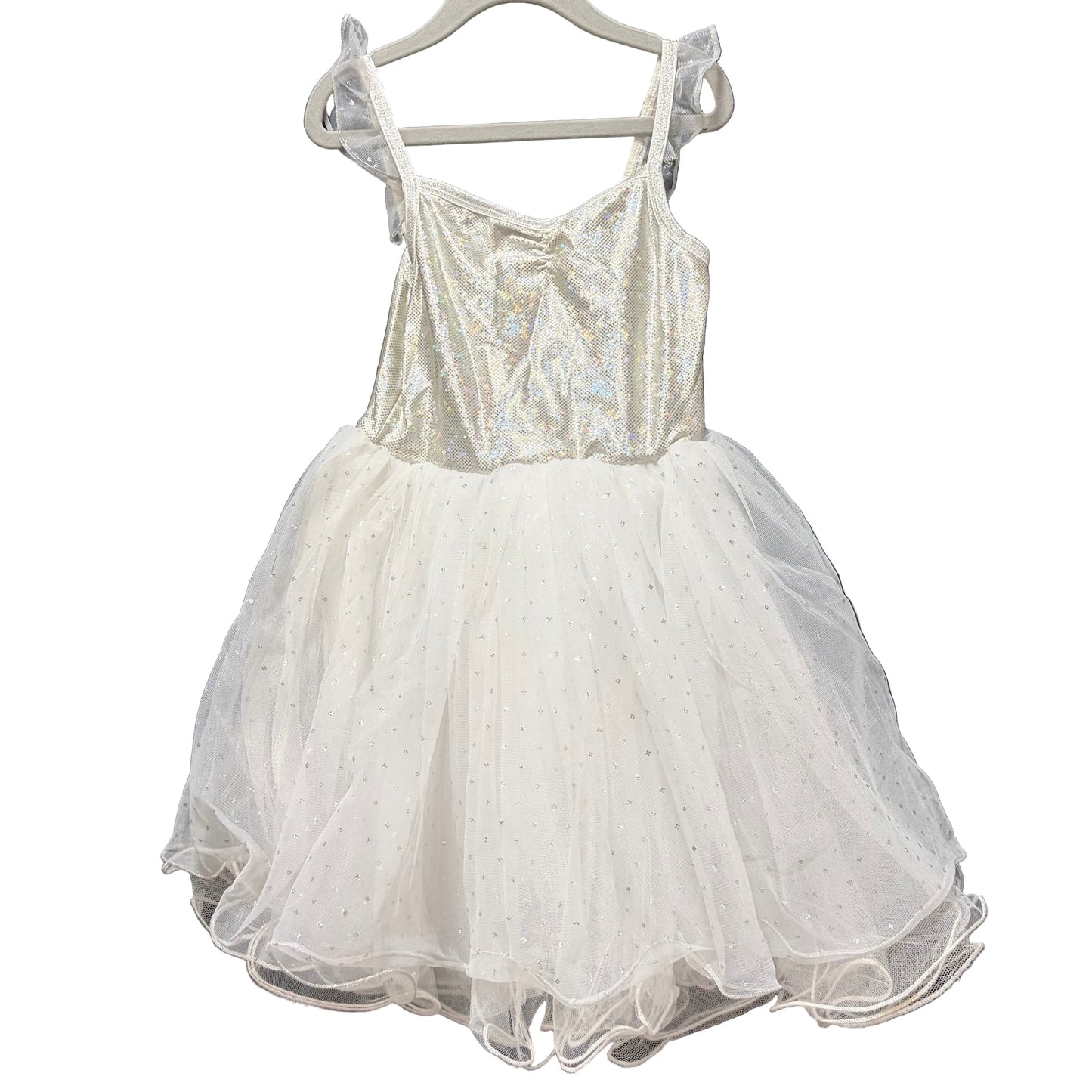 Fairy Magic Tutu Dress - White & Silver Stars size 4