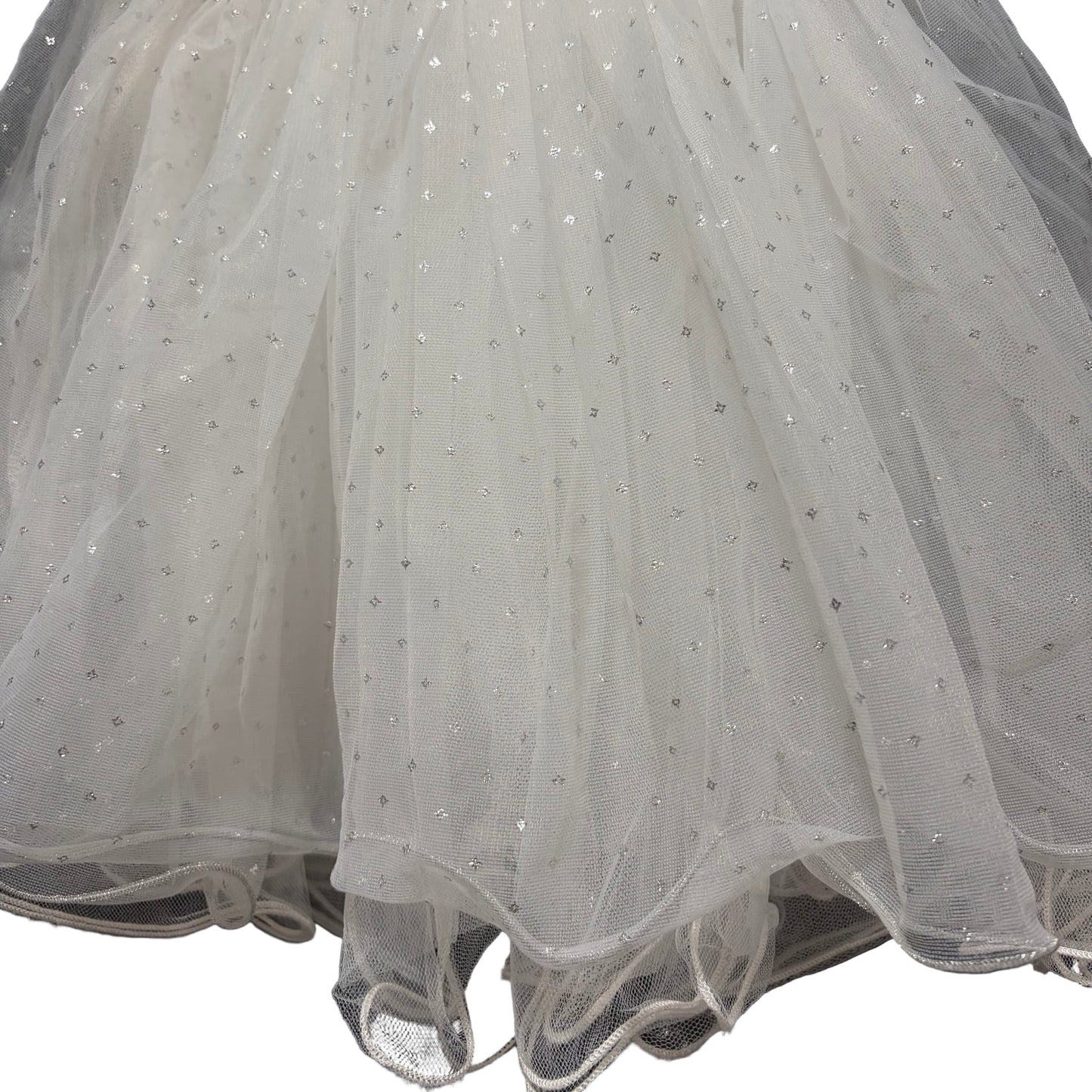 Fairy Magic Tutu Dress - White & Silver Stars size 4