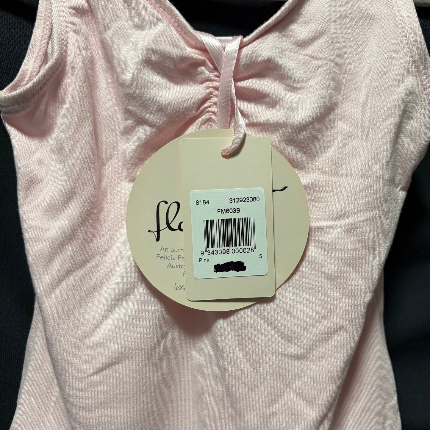 Flo Dancewear Basic Tank Leotard - Ballet Pink - size 5