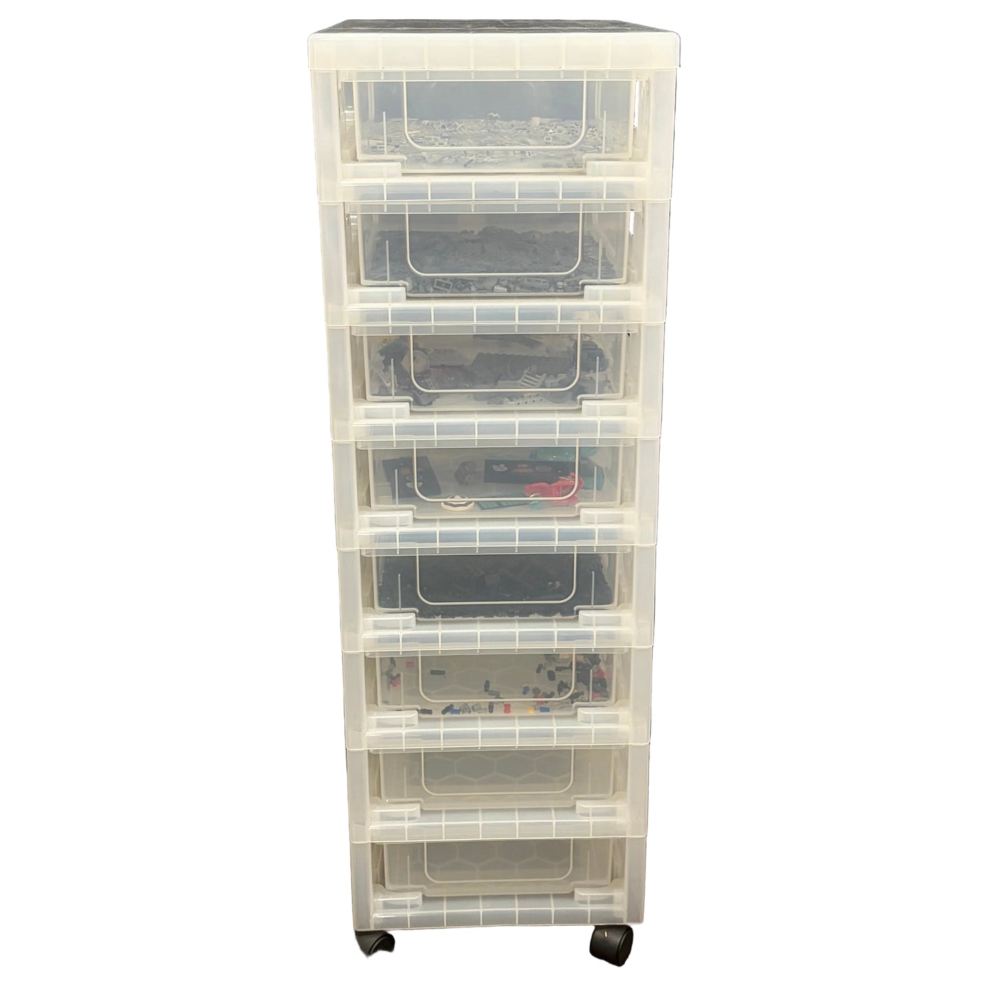 Really Useful Box Scrapbook Drawers Tower Clear 8x9.5 Litre Drawers - Preloved