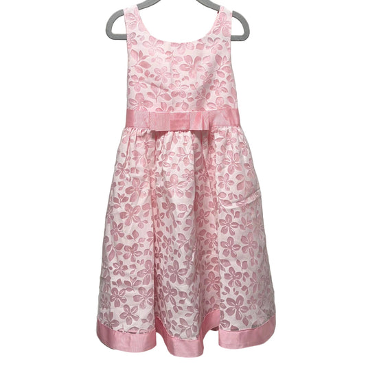 Target Girls Pink & White Party Dress Size 7