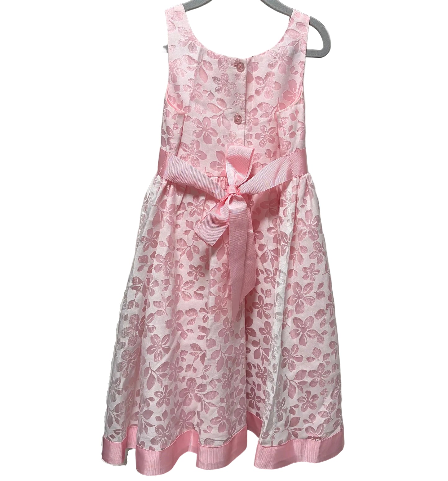 Target Girls Pink & White Party Dress Size 7
