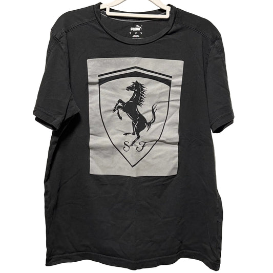 Puma Ferrari Big Shield Tee - Black - size M