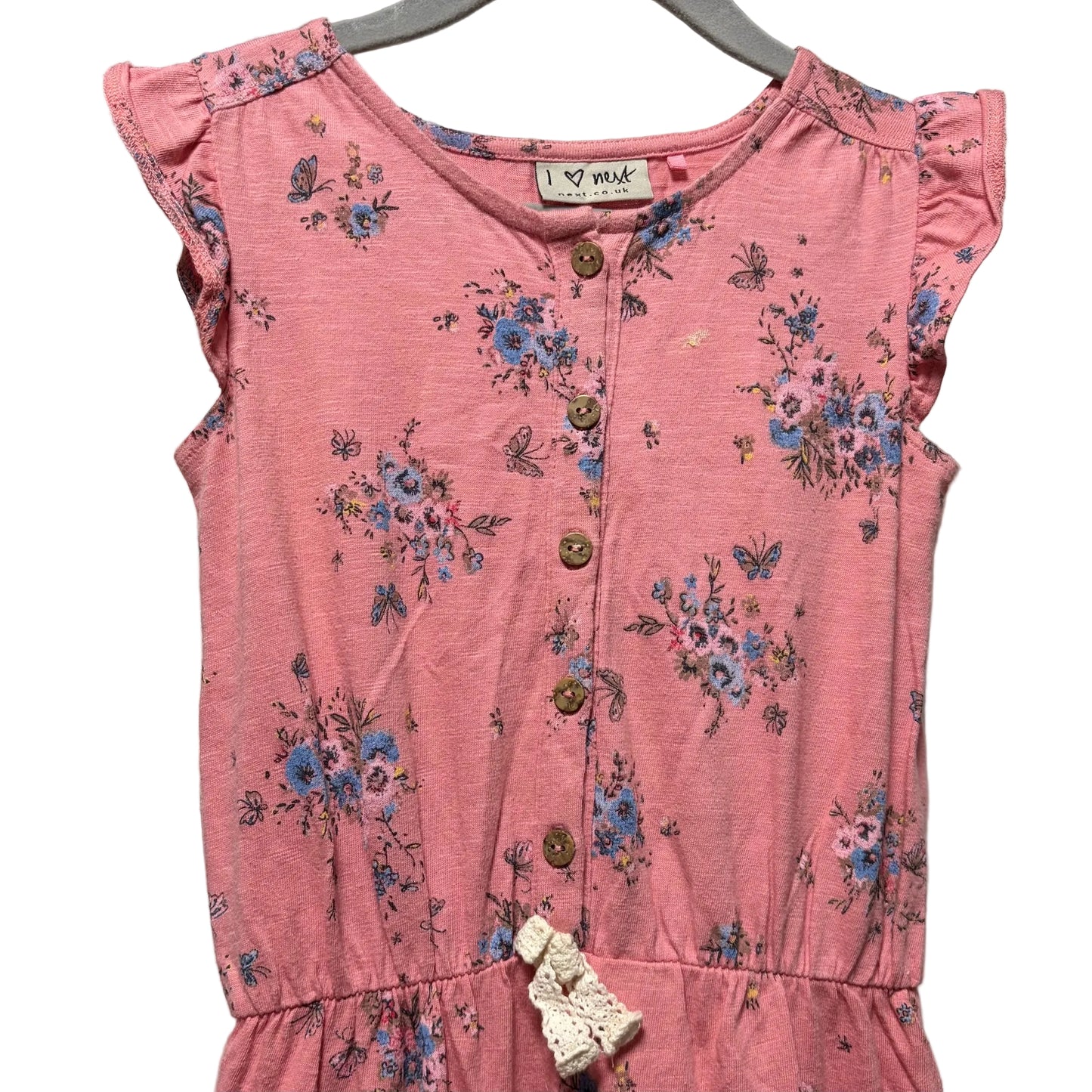 Next UK Girls Floral Jumpsuit size 2-3yrs
