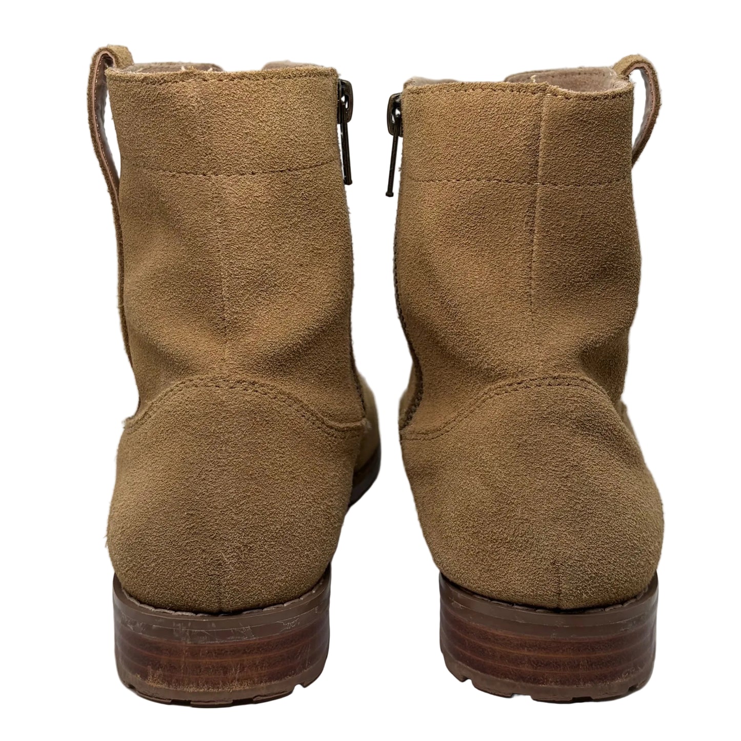 Country Road Girls Tan Leather Pull On Ankle Boots size 35 (AU2.5)