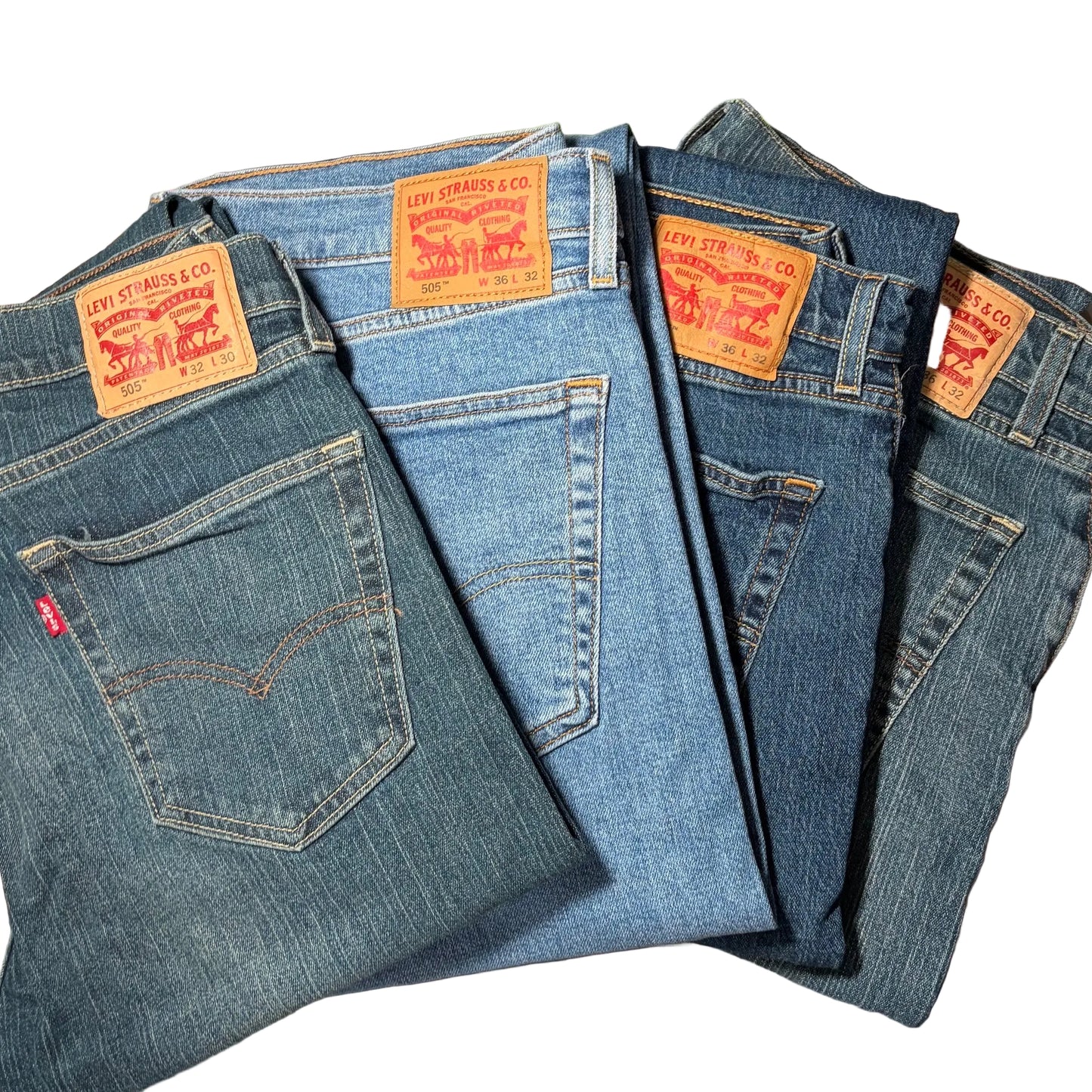 Levi's Men's Workwear 505 Regular Jeans - VARIOUS SIZES & COLOURS