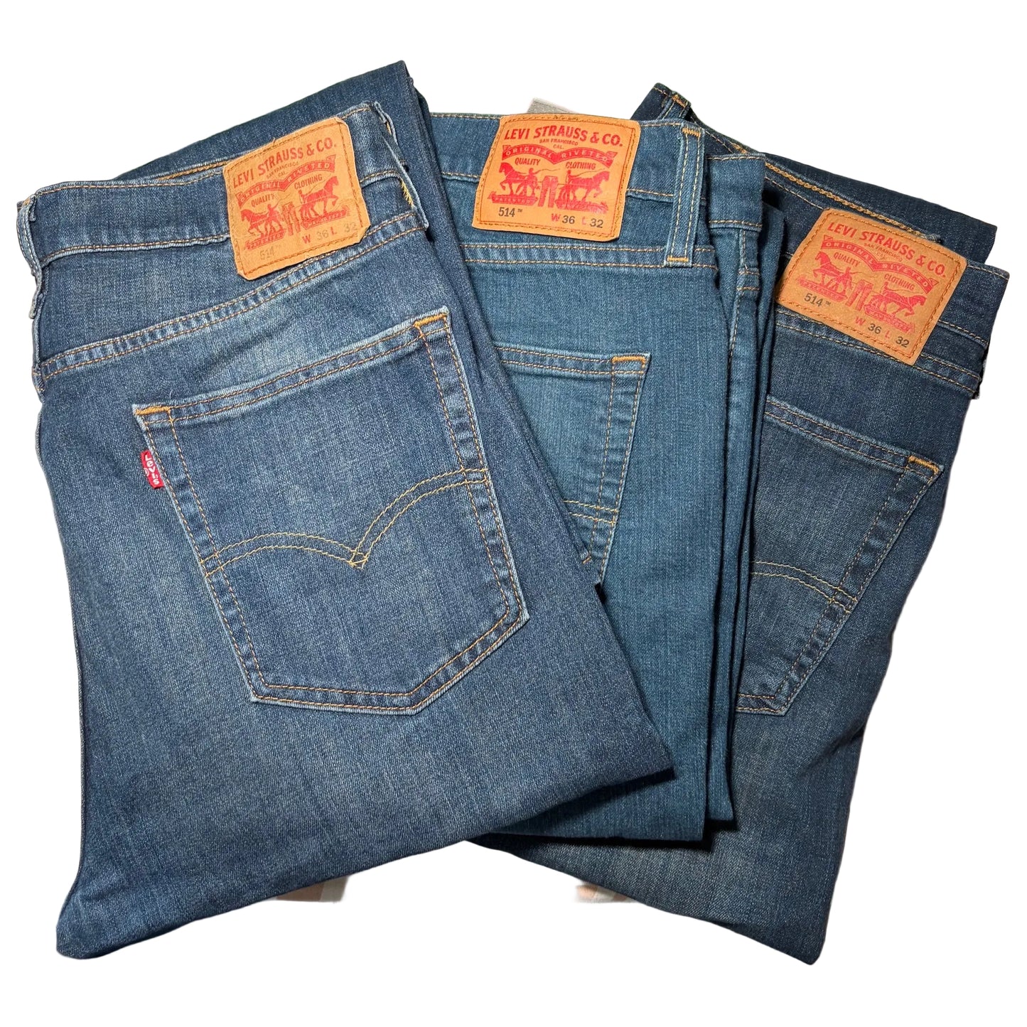 Levi's Men's 514 Straight Jeans W 36 L 32- VARIOUS COLOURS