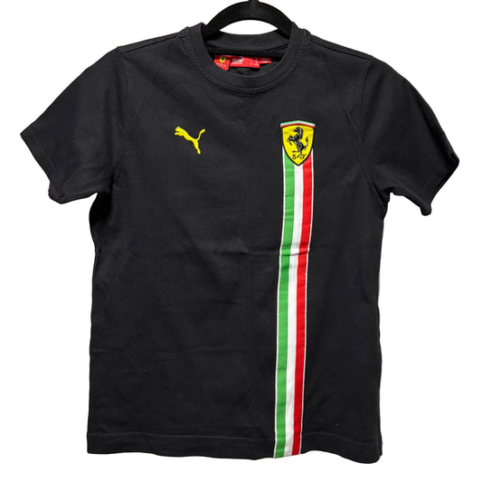 Authentic Puma Scuderia Ferrari Kids T-shirt - Black - size US M | UK 26/28