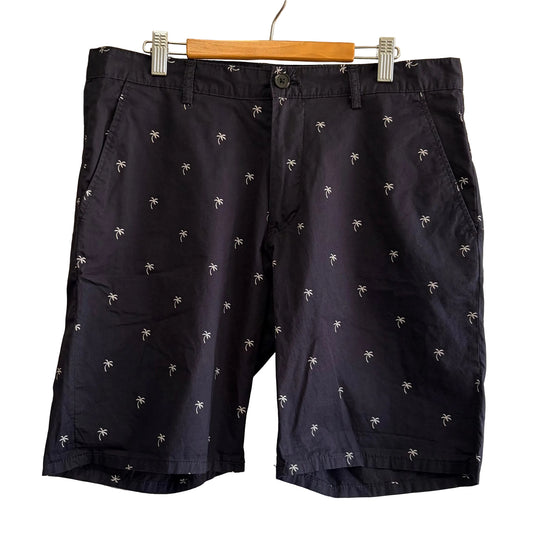 H&M Men's Slim Fit Chino Shorts - Navy Blue size EU 32
