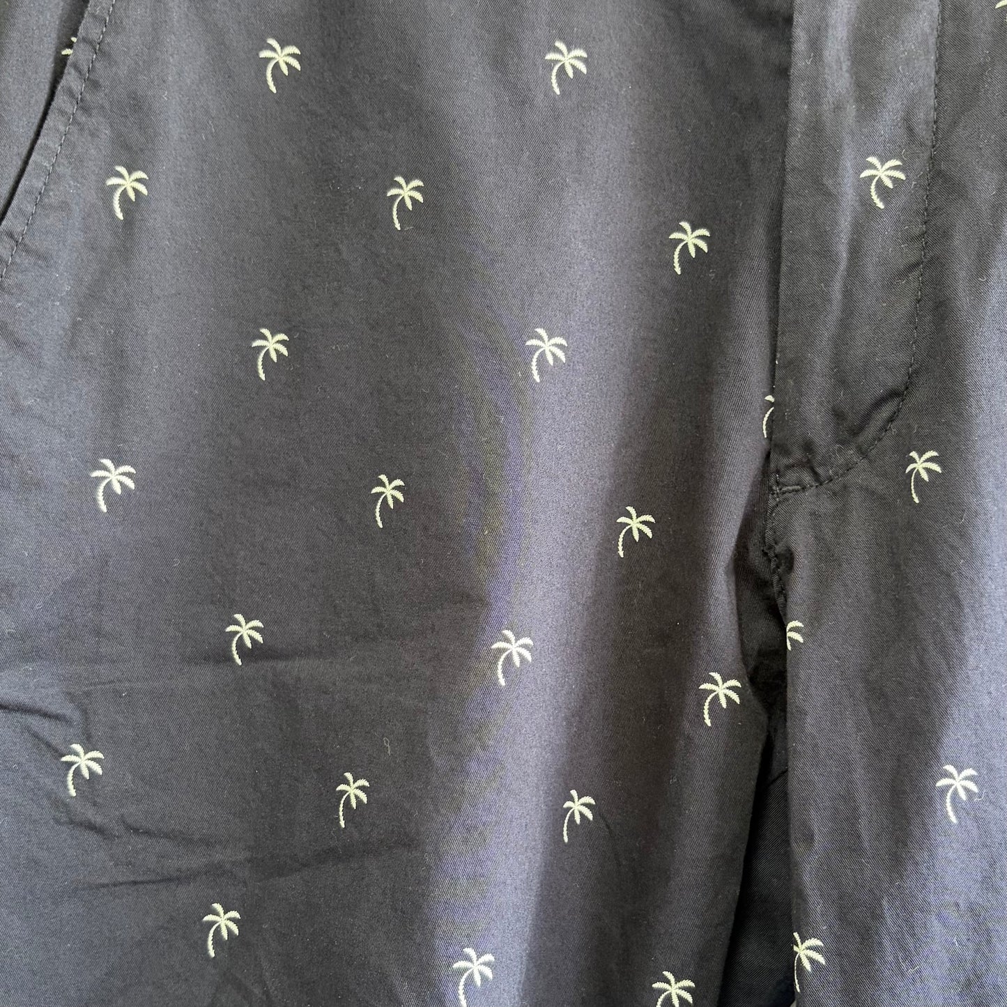 H&M Men's Slim Fit Chino Shorts - Navy Blue size EU 32
