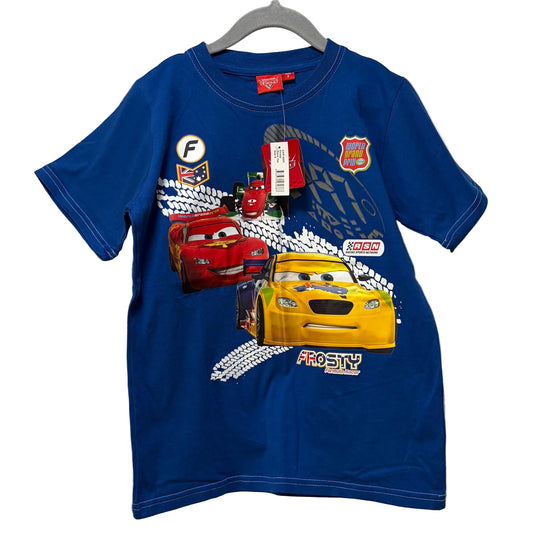 Disney Pixar Cars 'Frosty Track' Lightning McQueen Tee size 8 BRAND NEW With Tags