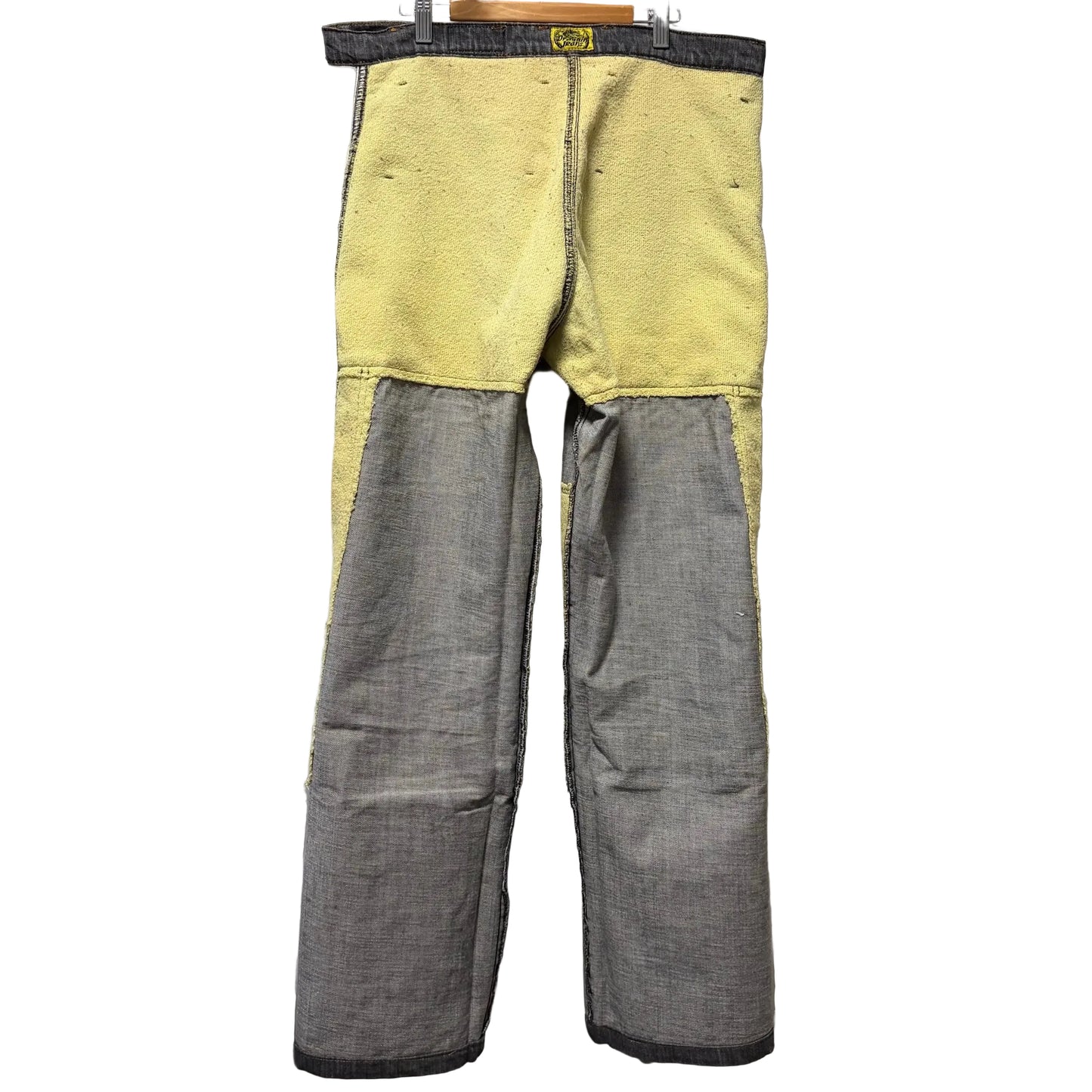 Vintage Draggin Men's Black Jeans - Safety Lined/Patented Aussie Biker Denim Size 36