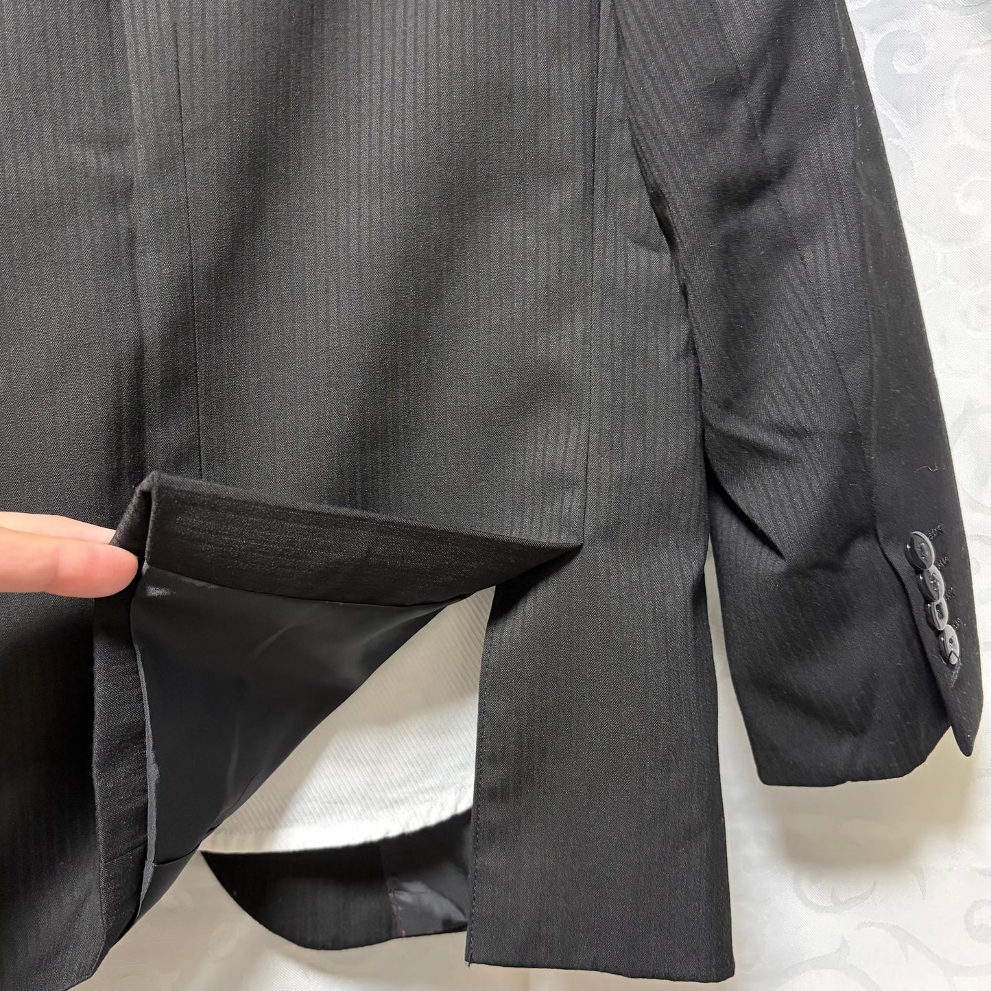 Fred Bracks Boys Black Suit Jacket, Pants and Shirt Bundle size 7