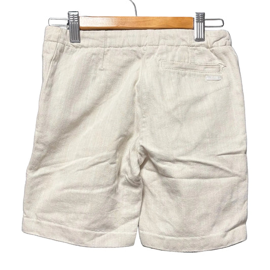 Chloé Girls Luxury Beige Shorts - Fabric Covered Button Detail - Size 8