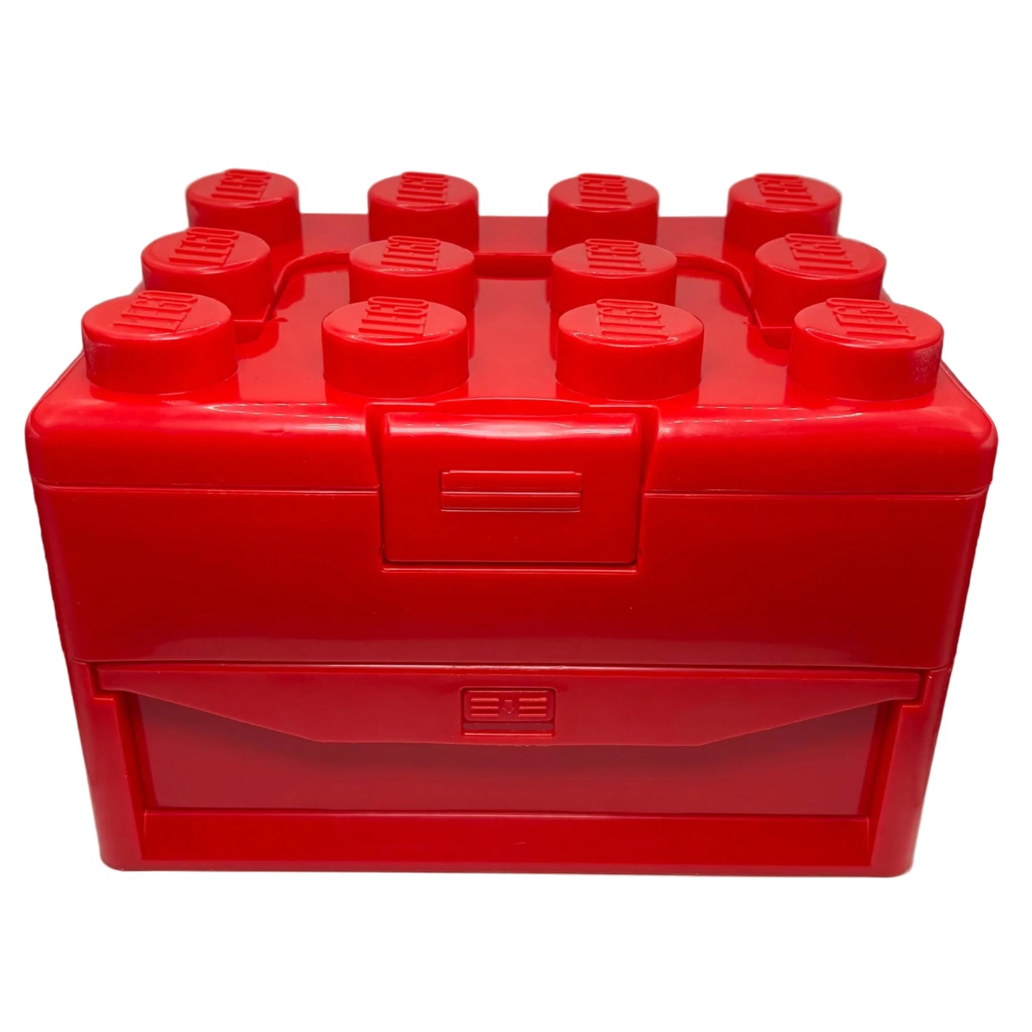 LEGO 2011 Elements Red Brick Storage Carry Case with Drawer & Handle