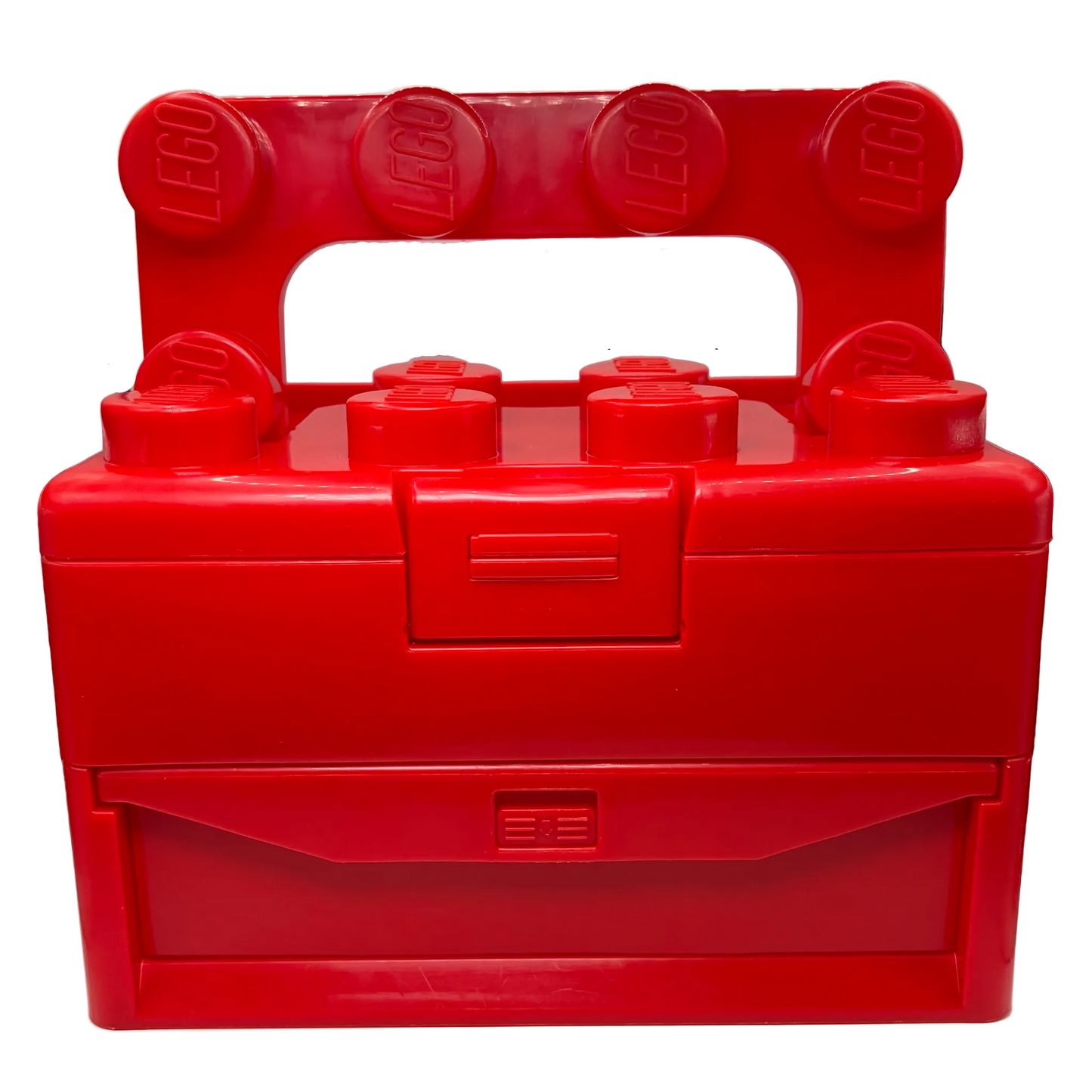 LEGO 2011 Elements Red Brick Storage Carry Case with Drawer & Handle