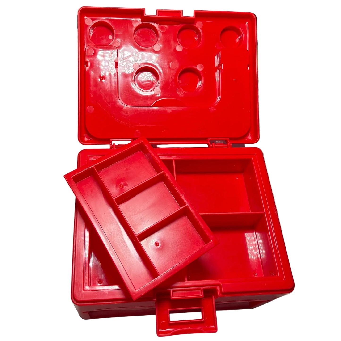 LEGO 2011 Elements Red Brick Storage Carry Case with Drawer & Handle