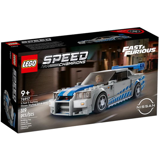 LEGO 76917 Speed Champions 2 Fast 2 Furious Nissan Skyline GT-R (R34)